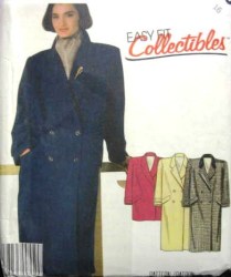 2180 EZ FIT BOXY 2 BREASTED COAT 2 LENGTHS PATTERN 16,14,12, 8